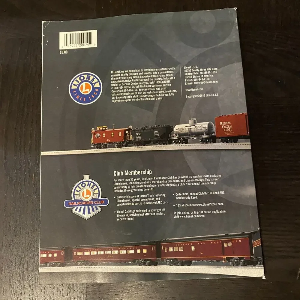 LIONEL VOLUME 2 CATALOG 2012, MODEL TRAINS, O GAUGE, O-27
